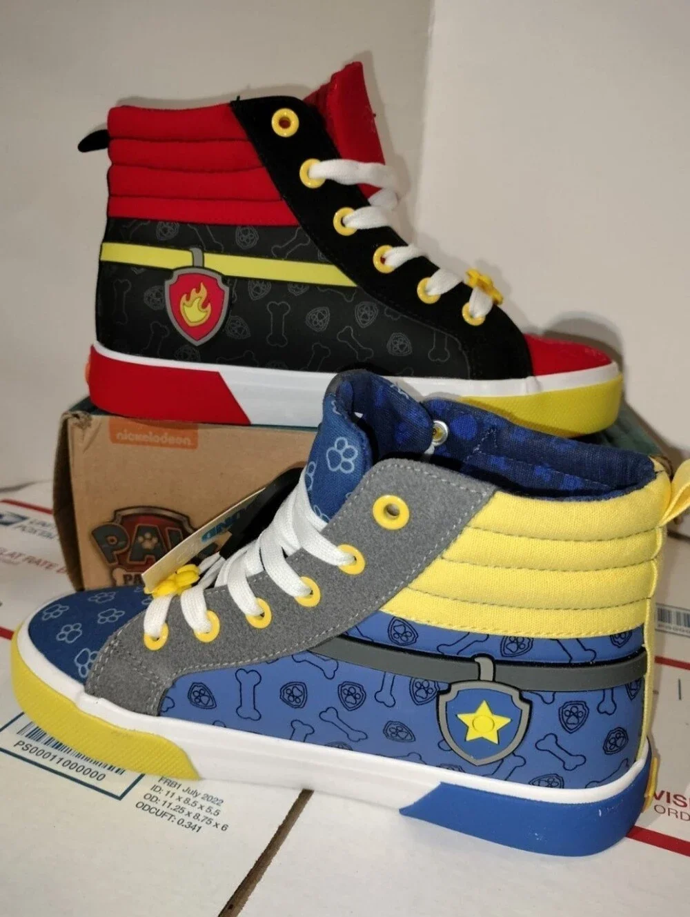 Ground up Paw Patrol Chase Marshall High Tops (PS) Unisex, Size 2. Original new